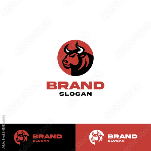 The OX logo is bold and clean in red and black, representing strength and confidence. Its simple design reflects the power of an ox with a sharp, professional feel.
