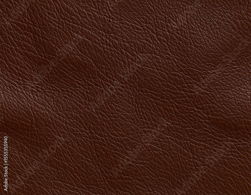 Brown smooth leather material texture closeup