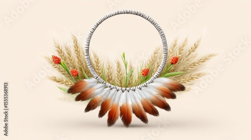 Cultural celebration of timeless symbolism artistic creation conceptual design nature-inspired environment close-up view