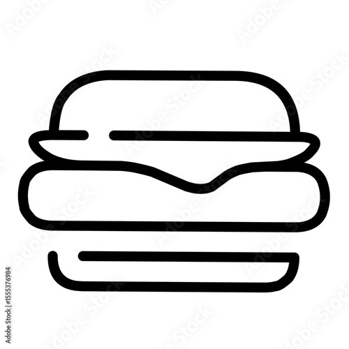 burger icon vector illustration