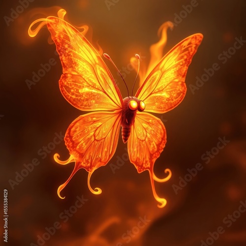 butterfly on orange flower