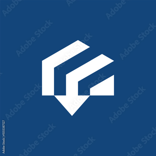home arrow concept logo design vector template