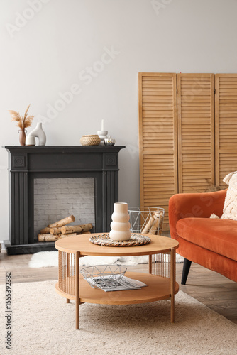 Interior of modern living r...