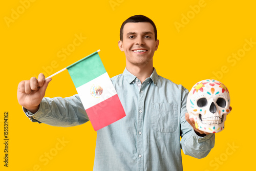 Handsome young man with pai...