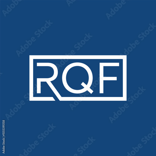 Letter RQF modern concept logo design vector template