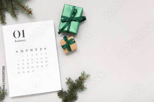 Paper calendar for January ...