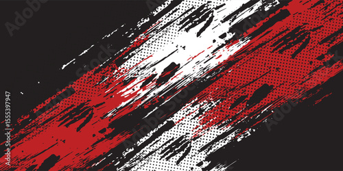 black white and red grunge texture background. eps 10