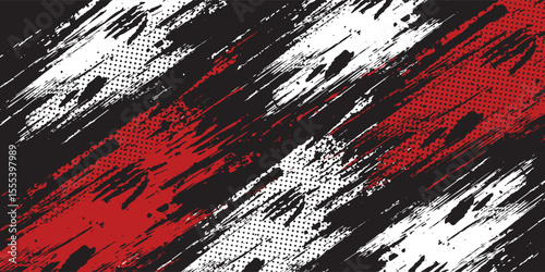black white and red grunge texture background. eps 10
