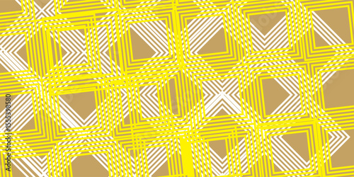 featuring Seamless abstract geometricdiamonds and intersecting lines, designed in gold tones. Perfect for luxurious backgrounds.