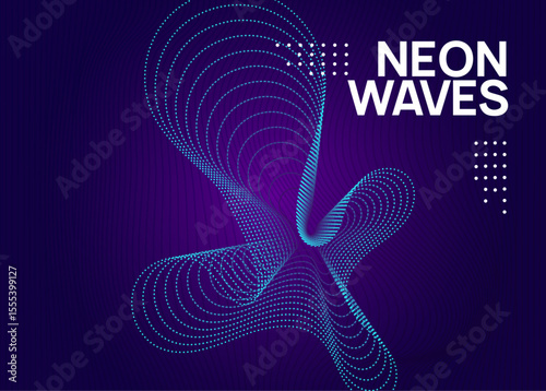 Night Club Banner. Trance Cover. Blue Dance Poster. Sound Flyer. Nightclub Beat Invitation. Violet Party Event. Edm Electro Template. Pink Night Club Banner