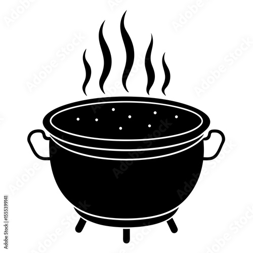 cooking pot vector illustration