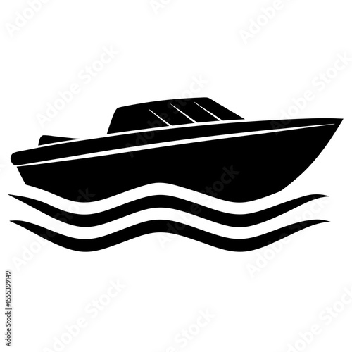 black and white yacht