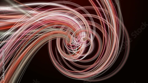 Futuristic video animation with stripe wave object in slow motion, 4096x2304 loop 4K