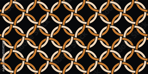 Seamless Abstract Chain Pattern. Vector Illustration.