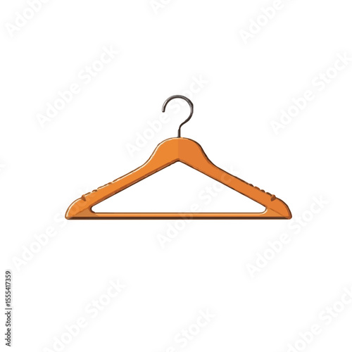 clothes hanger isolated on white