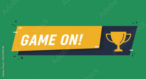 GAME ON! Competitive Gaming Banner for eSports and Online Gaming Events