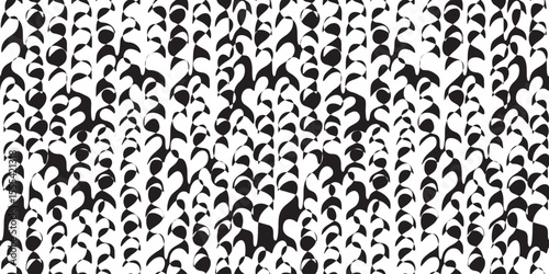 Botanical illustration background. Seamless pattern.Vector. 有機的なイラストパターン
