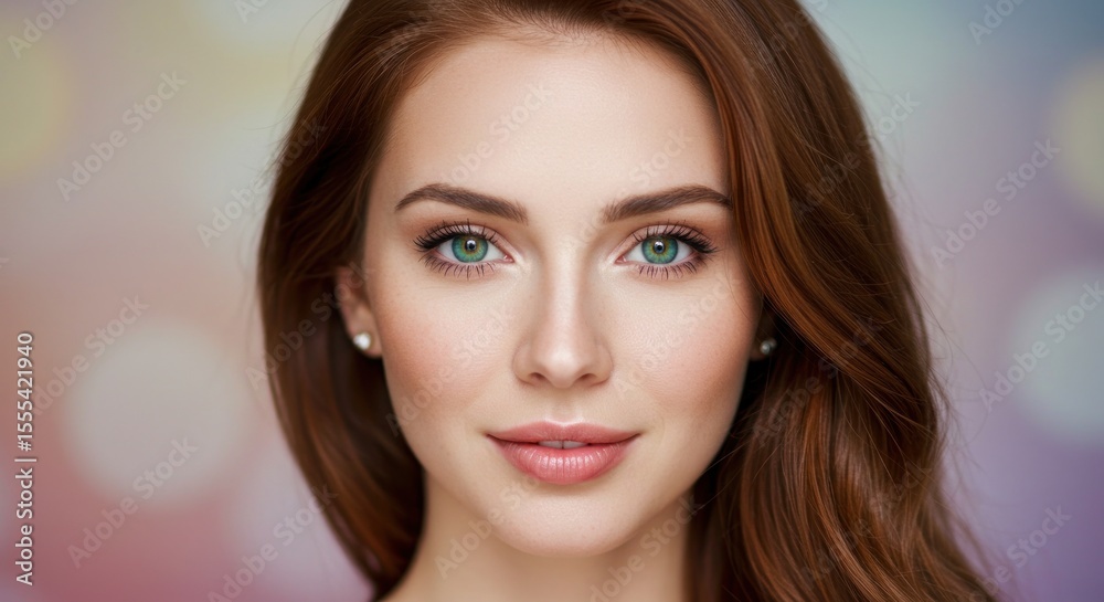 Obraz premium Woman's Portrait, Radiant Beauty