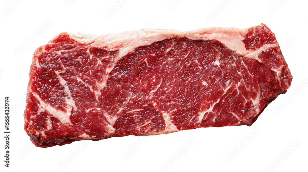 High-quality marbled beef steak on a white isolated background. High-quality marbled beef steak on a white isolated background.