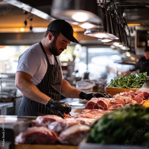 Local Organic Meat Collaboration in Food Market