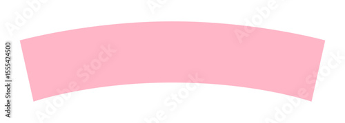 Pink Vector Ribbon Banners. Ribbons Banners with Label, Tag and Quality Badges. Minimal Ribbon Banner in modern simple flat design