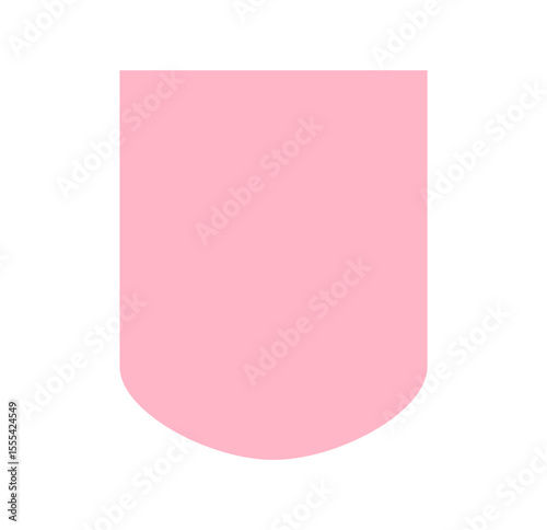 Pink Vector Ribbon Banners. Ribbons Banners with Label, Tag and Quality Badges. Minimal Ribbon Banner in modern simple flat design
