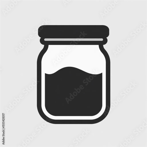 glass jar with jam