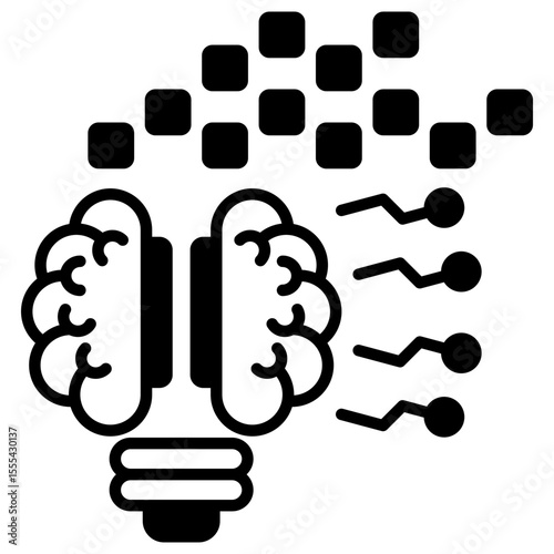 Artificial Intelligence Black Icon