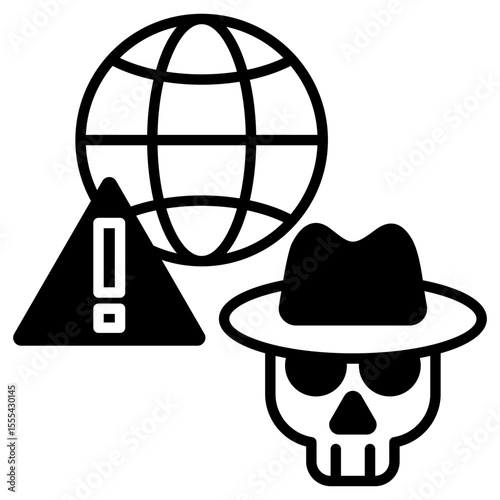 Dark Web Black Icon