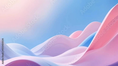 Pastel Fluid Wave Background Animation – Soft Abstract Flowing Gradient Motion