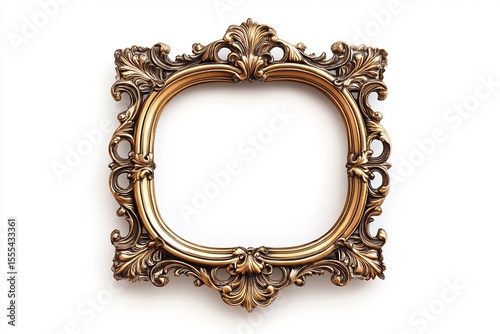 Evoking elegance with an ornate golden frame reminiscent of vintage charm and historical significance displayed against