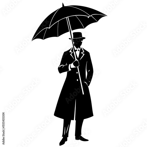 businessman with umbrella