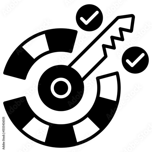 Key Performance Indicator Black Icon