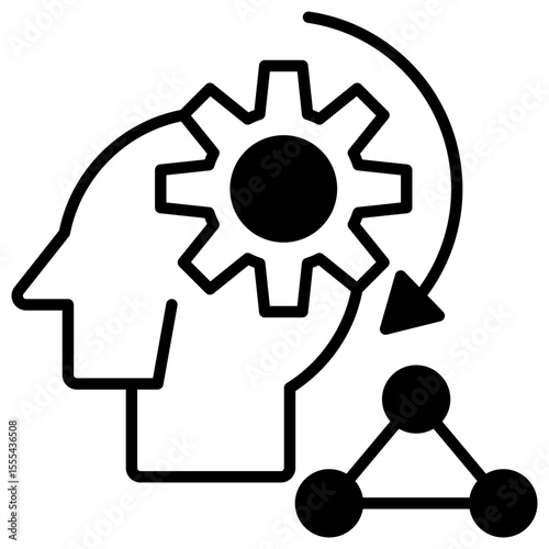 Machine Learning Black Icon