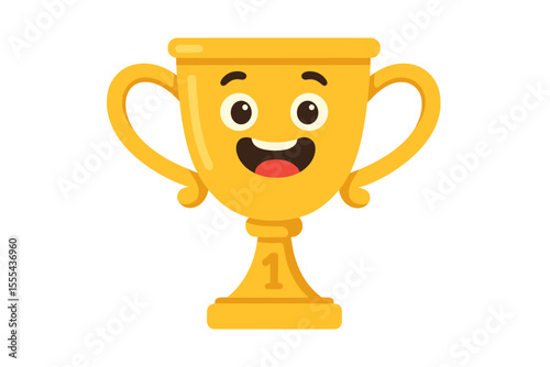 Happy Golden Trophy Cup Emoji