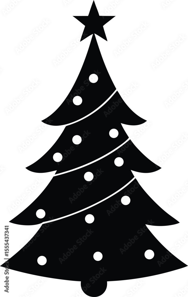 Fototapeta premium Christmas Tree Icon