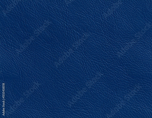 Blue genuine leather with subtle grain pattern