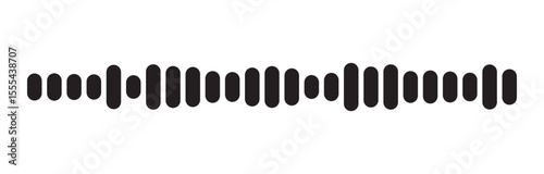 Flat audio signal bar for voice interface