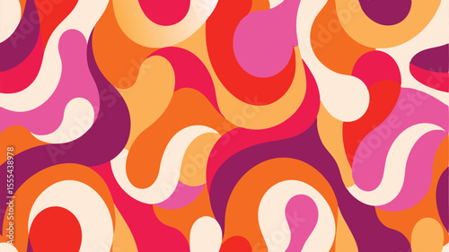 Artistic composition of abstract shapes with a playful twist.

