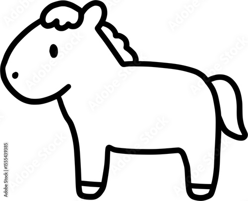 coloring page horse