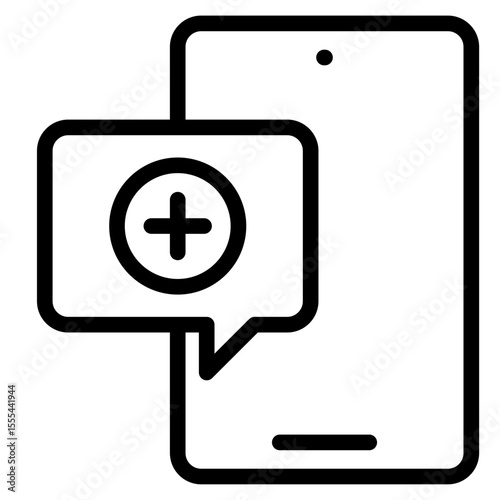 Emergency phone in vector illustration