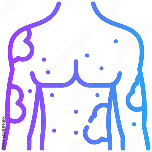 Allergy icon for cancer diagnosis, website, application, printing, document, poster design, etc