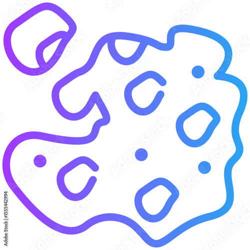 Melanoma icon for cancer diagnosis, website, application, printing, document, poster design, etc