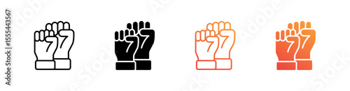 Union Multiple Style Icon Set Vector 