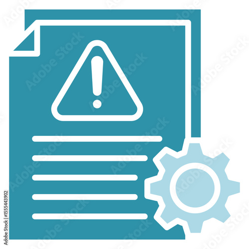 Contingency Plan dual tone blue color, mini illustration icon. use for modern concept, print, UI, UX kit, web and app development. Vector related to risk management, business, finance.