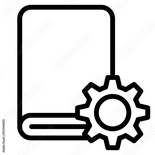 Manual book in vector illustration