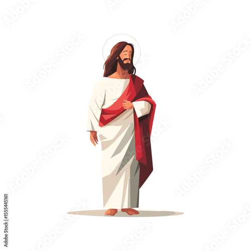 Jesus Christ icon flat vector design