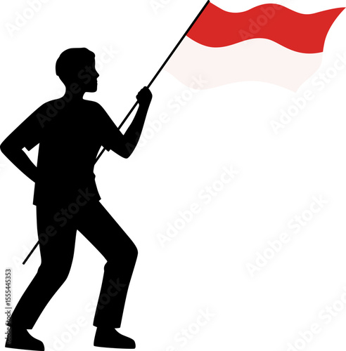 Indonesian Independence Day Celebration Silhouette