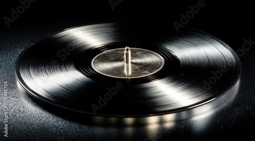Circular Reflective Surface With Silver Metal Center