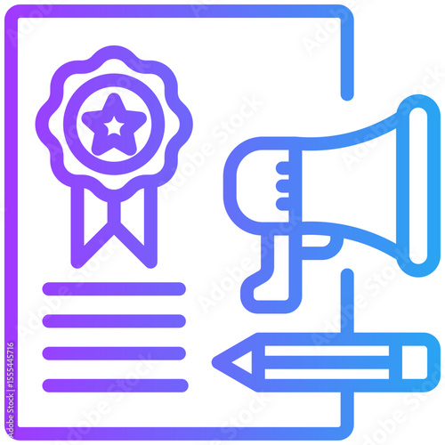 Brand identity icon for content carketing, business, website, application, printing, document, poster design, etc